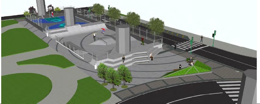 O Concello construirá un skatepark e unha pista multideporte na praza de José Toubes Pego en Catro Camiños